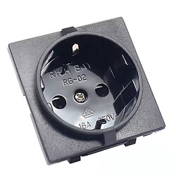 Розетка сетевая RG-02-5-50 h=0.6-2mm 16A 250V Black