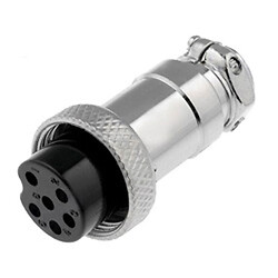 Разъем G16 MIC 326 F крепление на кабель, 6 контактов