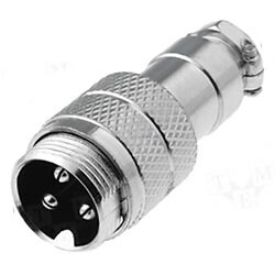 Разъем G16 MIC 343 М крепление на кабель, 3 контакта