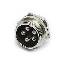 Разъем GX20 5pin M с гайкой на корпус