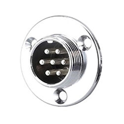 Роз'єм GX20 7pin M фланець на корпус