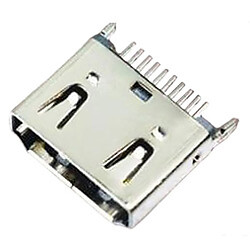 Разъем HDMI-06C розетка на плату DIP вертикальная