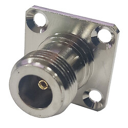 Роз'єм N-KFB5 female на корпус фланець 25*25мм RG401