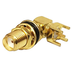 Разъем SMA-KWE-17T female на плату 90° L=23mm