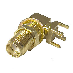 Разъем SMA-KWE-13T female гнездо на плату 90°