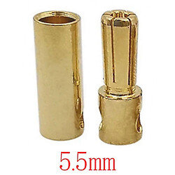 Роз'єм акумуляторний 5.5mm вилка + розетка