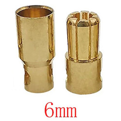 Разъем аккумуляторный 6mm вилка + розетка