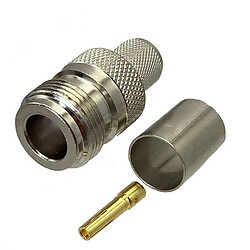 Разъем N-K-7 female на кабель RG213 под обжим