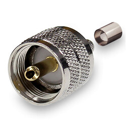 Разъем PL259 U-111F UHF male на кабель RG6