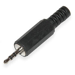 Штекер на кабель 2.5mm 3-pin стерео пластик