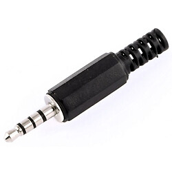 Штекер на кабель 3.5mm 4-pin стерео пластик