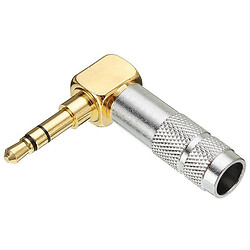 Штекер на кабель HM-081 3-pin 3.5mm угловой Серый