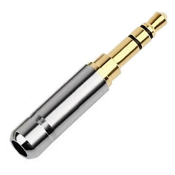 Штекер на кабель HM-507L 3-pin 3.5mm Серебристый, тип Б