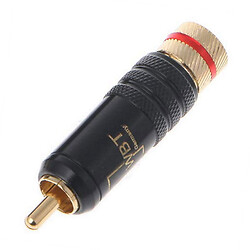Штекер на кабель RCA WBT-0144 тюльпан красный