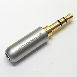 Штекер на кабель Sennheiser 3-pin 3.5mm емаль Сірий, тип А