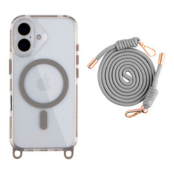 Чехол (накладка) Apple iPhone 17 Air, Lanyard, MagSafe, Titanium Grey, Серый