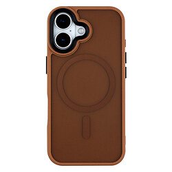Чехол (накладка) Apple iPhone 17, Color Matte, MagSafe, Коричневый