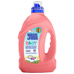 Гель для прання WASH&FREE Baby з екстрактом ромашки, 1,8 л