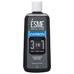Гель-шампунь для душа мужской 3в1 ESME "Carbon", 400 г