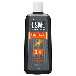 Гель-шампунь для душу чоловічий 3в1 ESME "Sport", 400 г