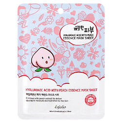 Маска для лица тканевая Esfolio Pure Skin с гиалуроновой кислотой, персиковой эссенцией, 25 мл