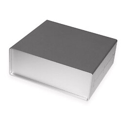 Корпус алюминиевый 80*215*190мм KH-195-3 (AL-10) Silver