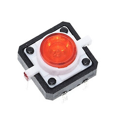 Кнопка тактовая TACT 12x12-7.3 Red LED