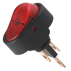 Перемикач клавішний ASW-20D ON-ON 3pin RED 12V