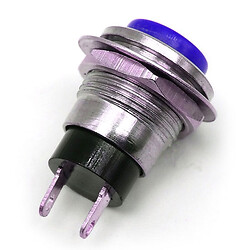 Кнопка DS-318 без фиксации OFF-(ON) синяя