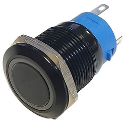 Кнопка антивандальная FT19Q-F11/E желтая подсветка 12-24V AC/DC