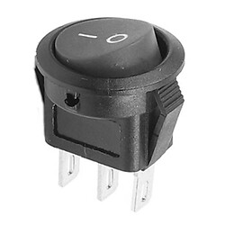 Переключатель клавишный KCD1-108-B ON-ON круглый 3pin черный