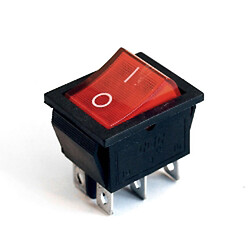 Перемикач клавішний KCD2-202N-2 ON-ON 6pin RED