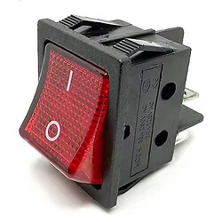 Перемикач клавішний QY604-201N-LED ON-OFF 4pin RED