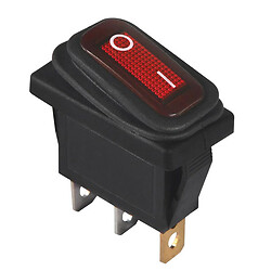 Перемикач клавішний KCD3-101N-3 ON-OFF RED 3pin IP65