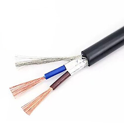 Кабель сигнальный RVVP 2*0.5 мм2 экранированный ПВХ черный