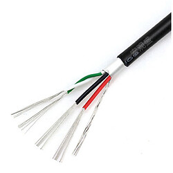 Кабель сигнальный UL2725 24AWG+28AWG OD3.7mm Black (USB data)
