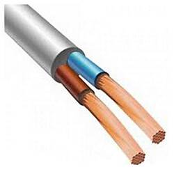 Кабель силовой ПВС нг 2x1.5mm2 белый