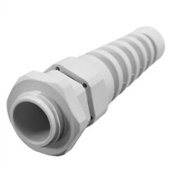 Кабельне введення герметичне PG11-R 5-10mm спіральний білий