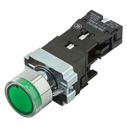 Кнопка щитова XB2-BZ3362 1no 10a OFF-ON 24v LED Зелена