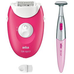 Эпилятор Braun Silk-epil 3 SE 3-202, Розовый