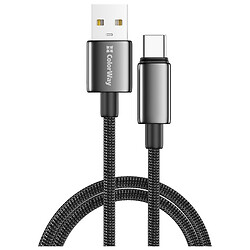 USB кабель ColorWay CW-CBUC098-BK, Type-C, 1.0 м., Чорний