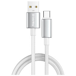 USB кабель ColorWay CW-CBUC098-WT, Type-C, 1.0 м., Белый