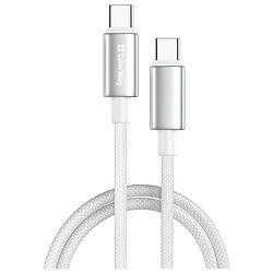 USB кабель ColorWay CW-CBPDCC098-WT, Type-C, 1.0 м., Белый