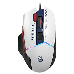 Миша Bloody W95 Max Sports Navy, Білий