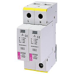 Ограничитель перенапряжения ETI ETITEC C T2 275/20, Белый