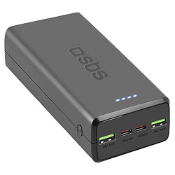 Портативна батарея (Power Bank) SBS TTBB30000PD20K, 30000 mAh, Чорний