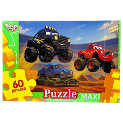 Макси пазлы "МОНСТР-ТРАКИ", 60 элементов, Dankotoys