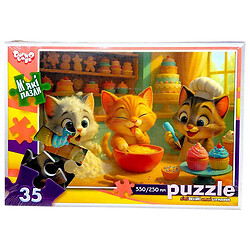 Мягкие пазлы "Кошки кондитеры", 35 элементов, Dankotoys
