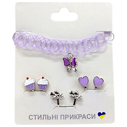 Набор аксессуаров для девочек, серьги, пакет, Mic