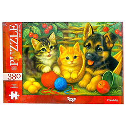 Пазлы "ПУШИСТЫЕ ДРУЗЬЯ", 380 элементов, Dankotoys